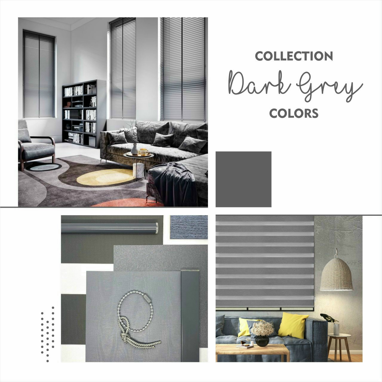 Vẻ đẹp của màu Dark Grey trong thiết kế hiện đại