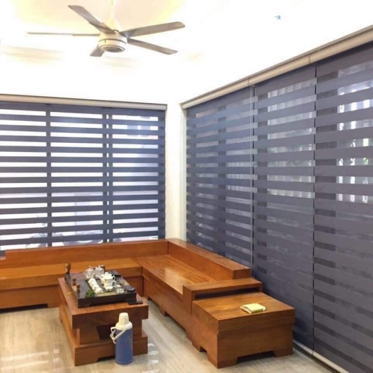 Rèm cầu vồng 2 lớp