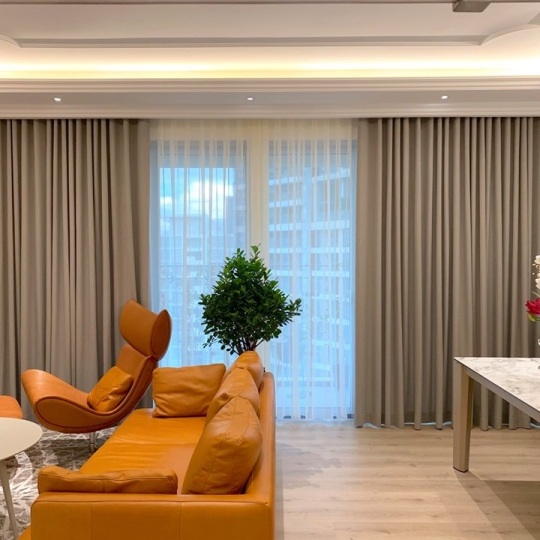 Rèm vải chung cư hai lớp chống nắng