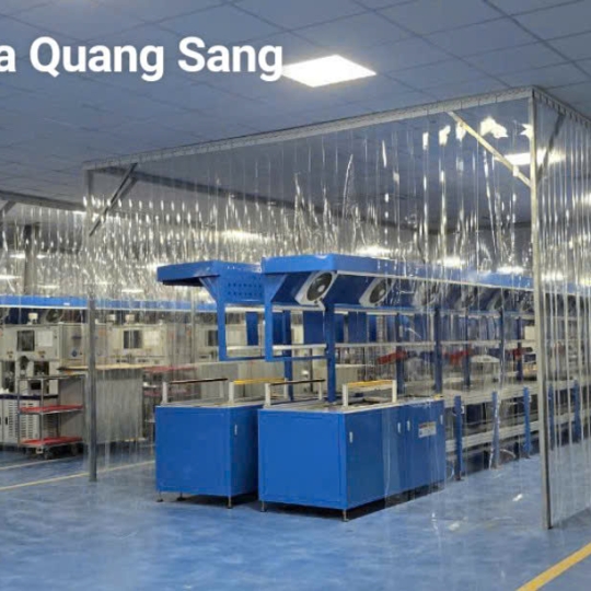 Rèm nhựa PVC ngăn khu sản xuất
